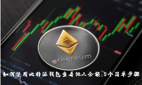 如何使用比特派钱包查看他人余额:5个简单步骤